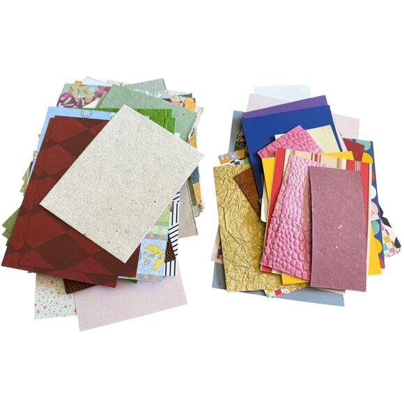 Scrap Crafting Paper Cardstock Textured Simple Assortment Of 100 Lot 4 - Picture 2 of 6